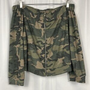 Ashley Stewart Off Shoulder Crop Top